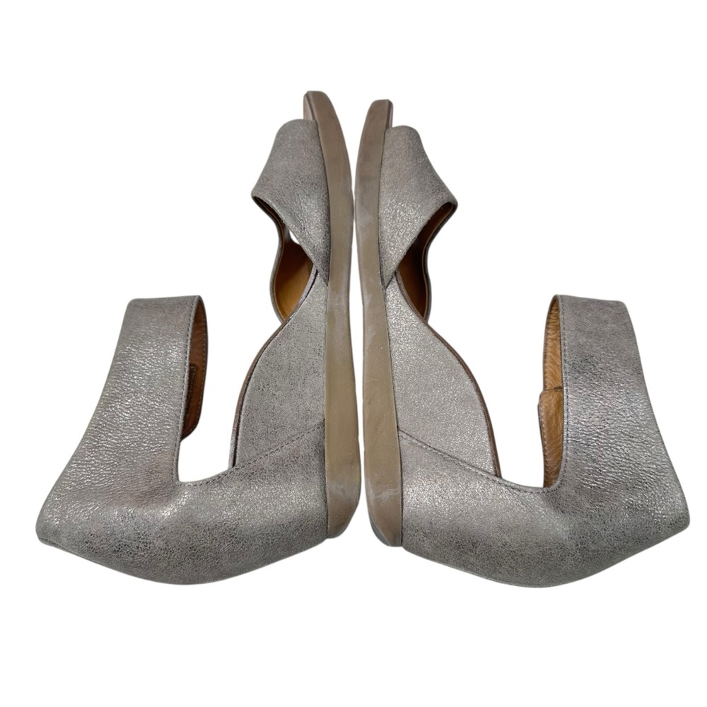 Paul Green Tammy Brushed Gold Suede Ankle Strap Wedge Sandal UK 5/US 7.5 - Picture 8 of 10